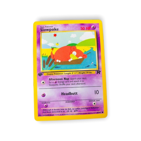 Pokemon | Games | Slowpoke St Edition Rare Team Rocket Pokemon Card 6782 | Poshmark Pokemon | Games | Slowpoke St Edition Rare Team Rocket Pokemon Card 6782 | Poshmark